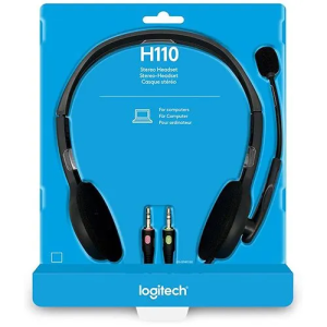 Logitech H110 Wired Stereo Headset – 3.5mm