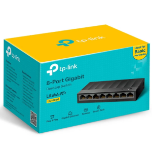 08 Port 10/1000 Mbps Gigabit TP Link (LS1008G) Network Switch