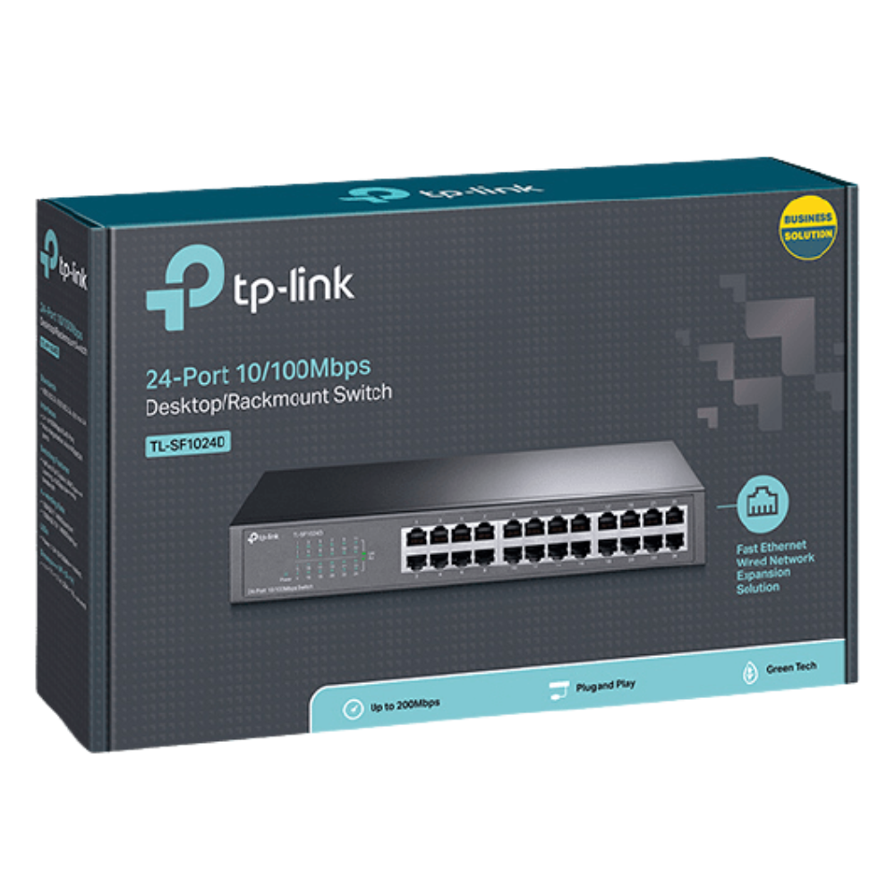 24-Port 10/100 Mbps TP-Link (SF1024D)Network Switch
